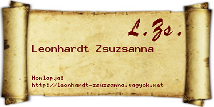 Leonhardt Zsuzsanna névjegykártya